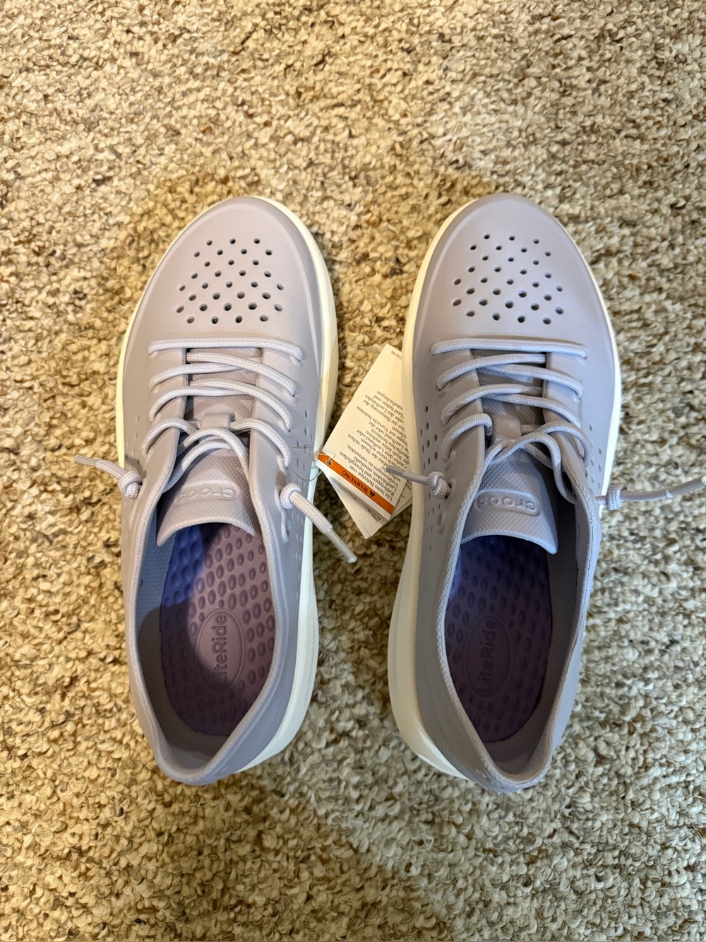 CROCS Lavender Perforated Slip-On Sneakers InMotion Pacer